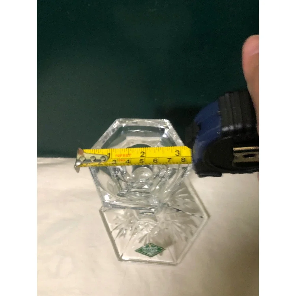 Shannon Crystal Designs of Ireland 24% Lead Crystal 7 Inch Candlestick Holder